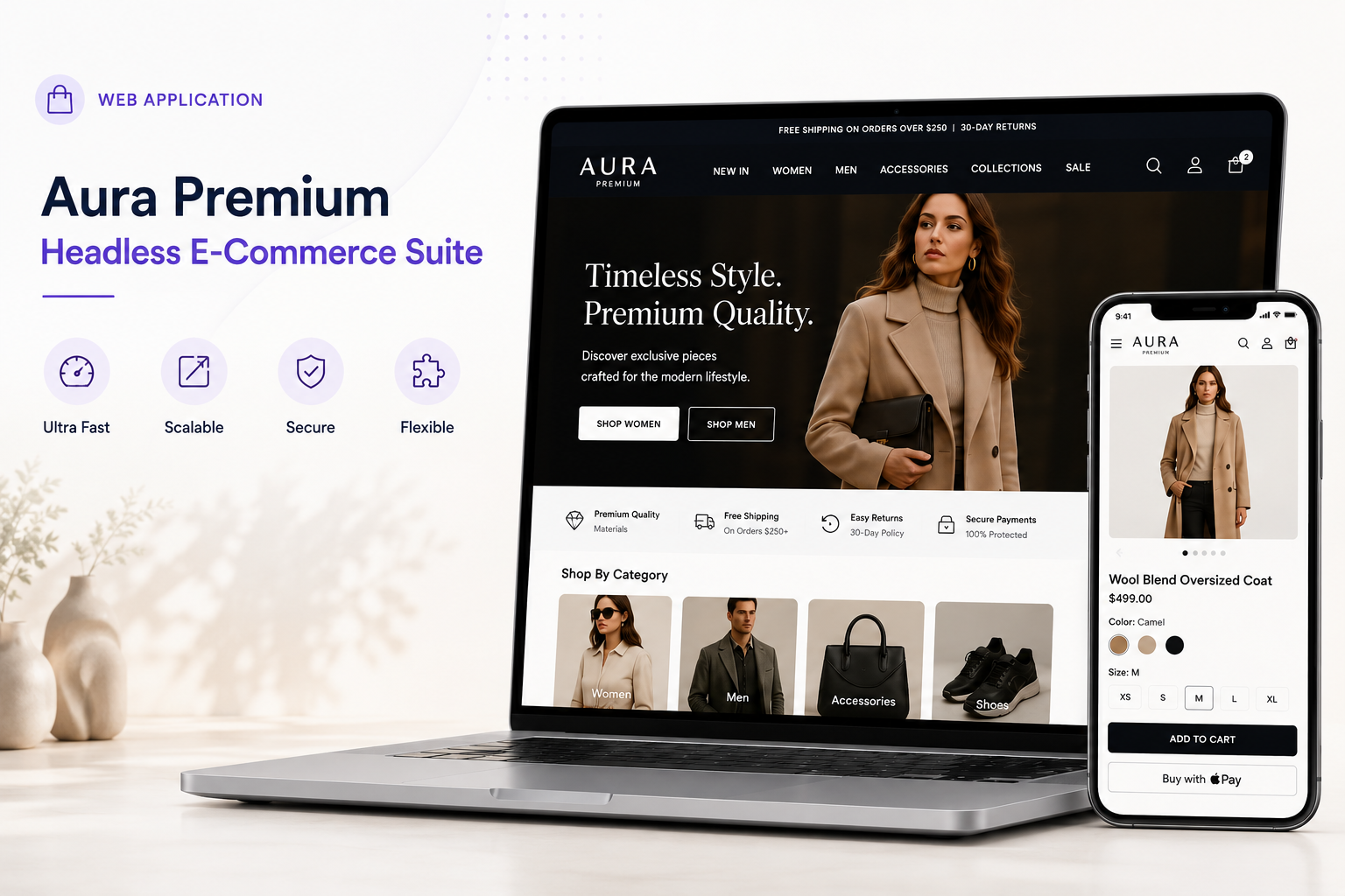 Aura Premium Headless E-Commerce Suite