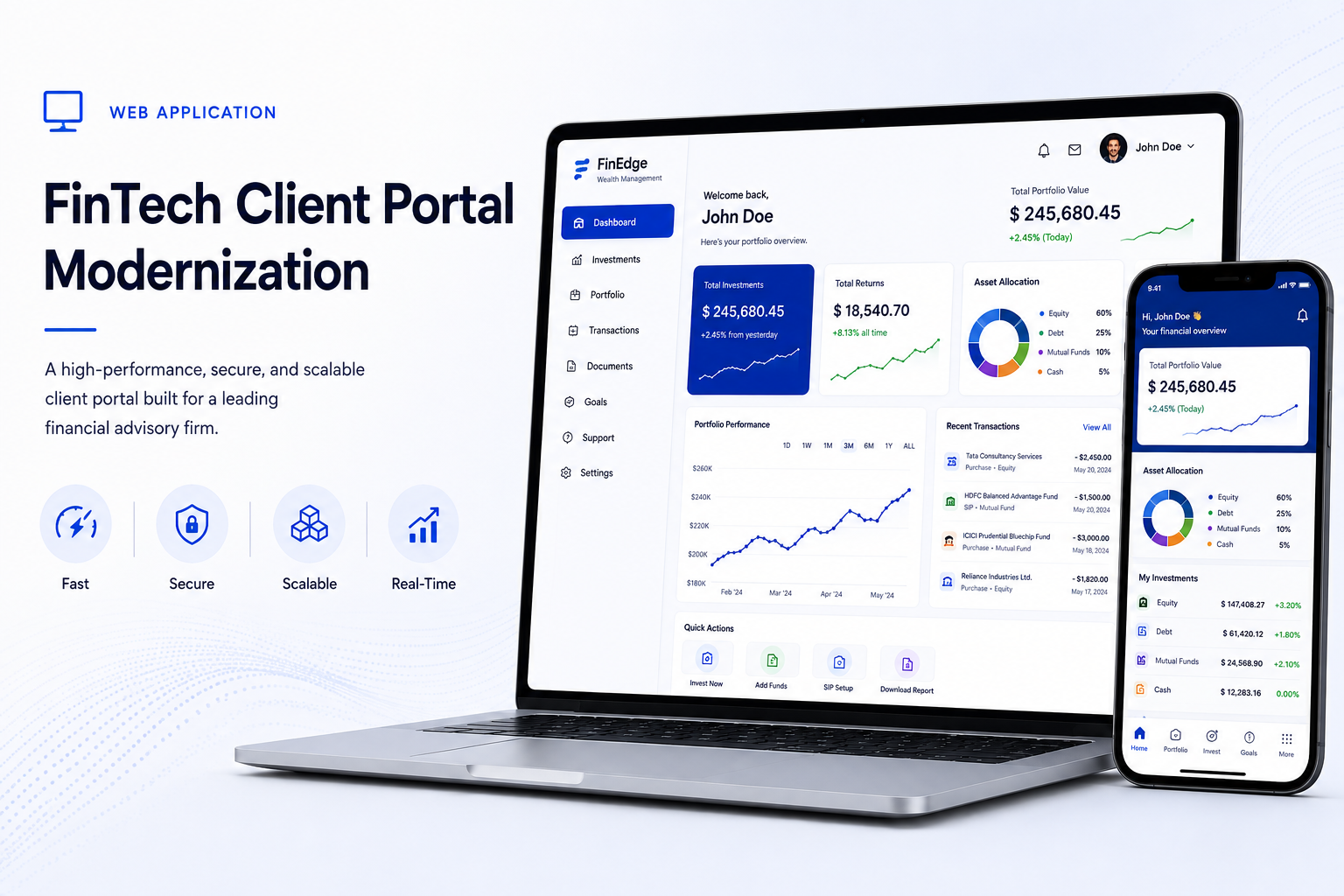 FinTech Client Portal Modernization